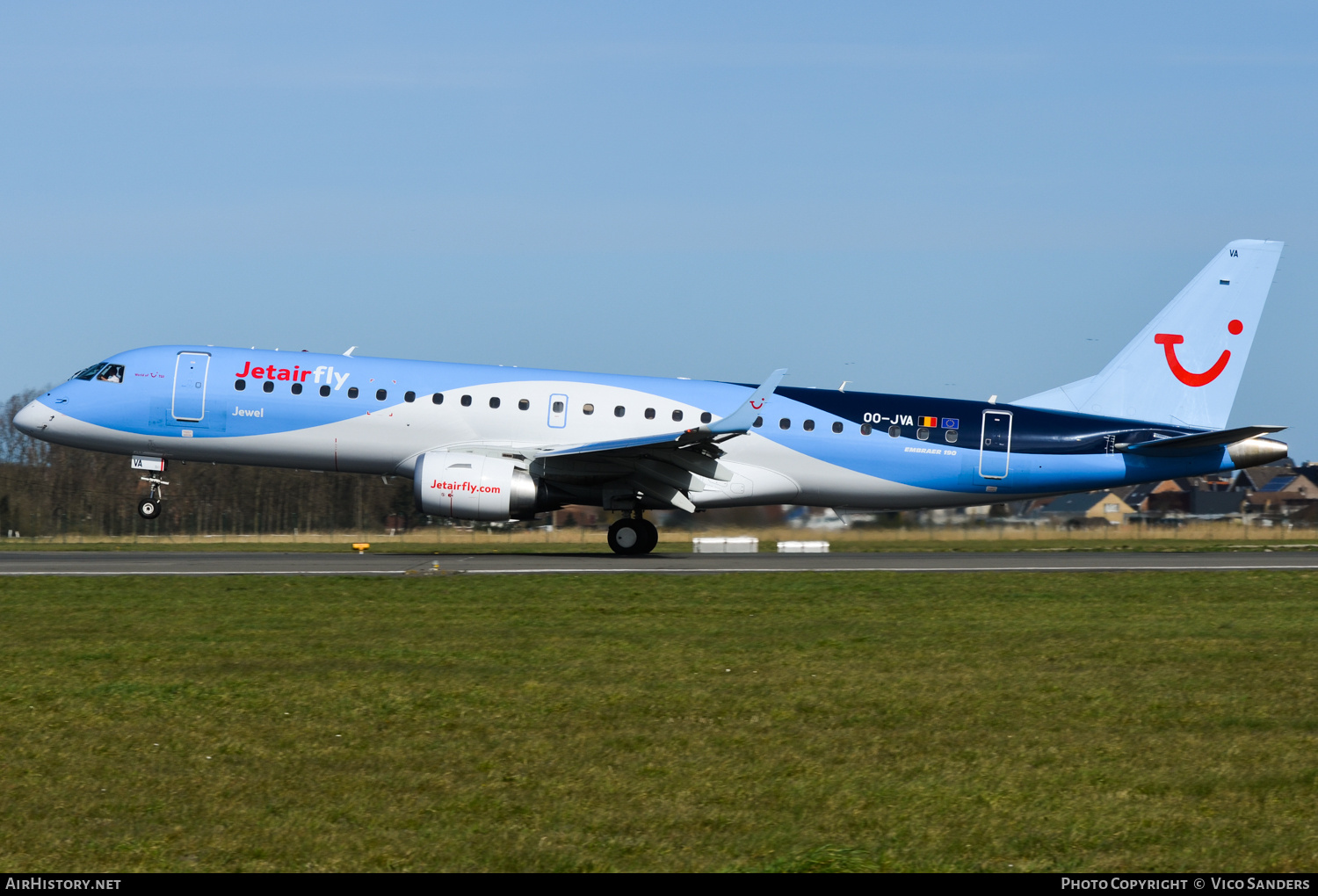 Aircraft Photo of OO-JVA | Embraer 190STD (ERJ-190-100STD) | Jetairfly | AirHistory.net #724873
