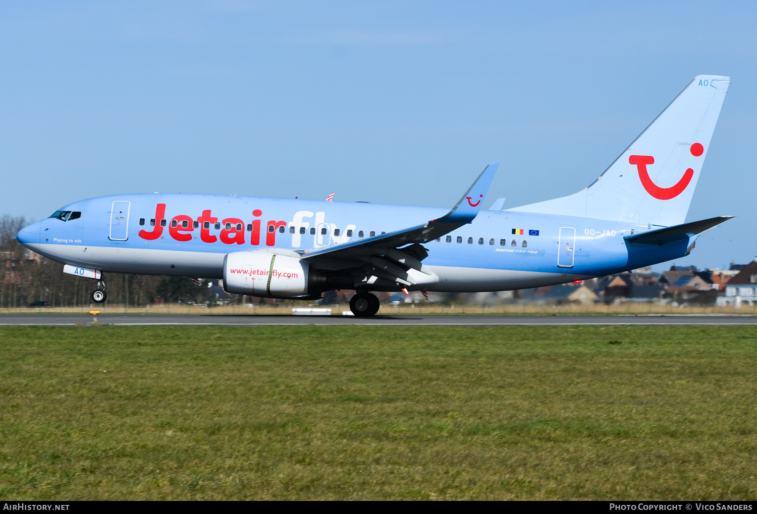 Aircraft Photo of OO-JAO | Boeing 737-7K5 | Jetairfly | AirHistory.net #724886