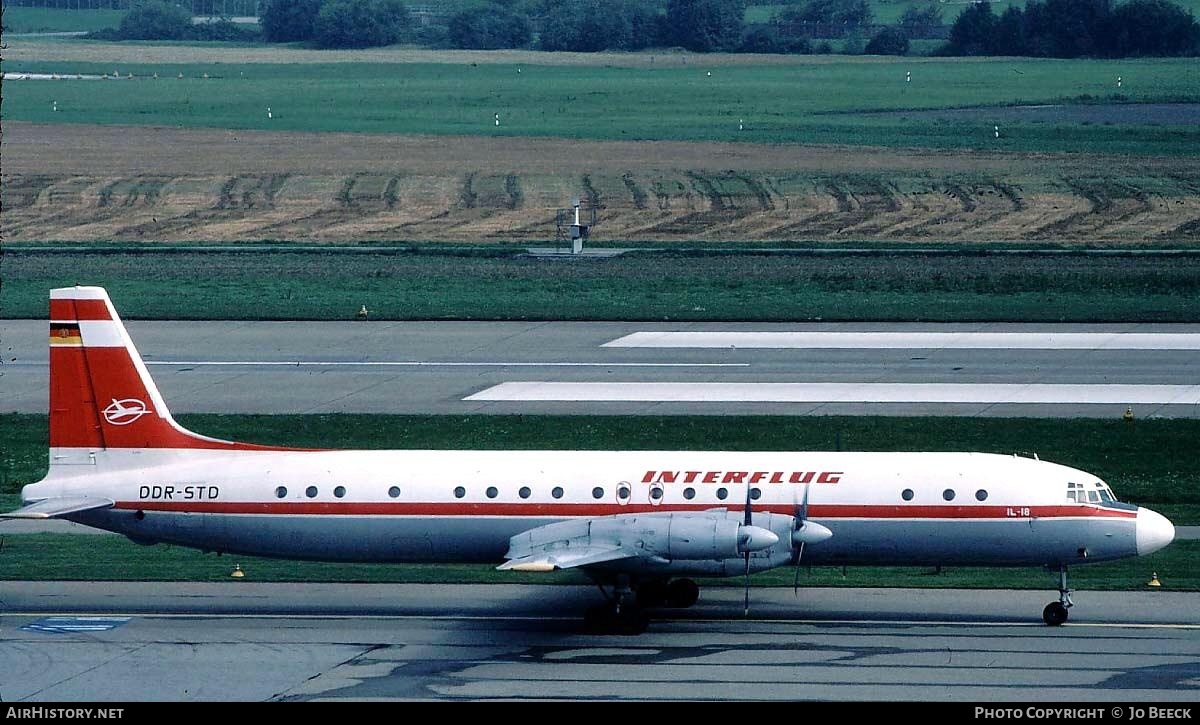 Aircraft Photo of DDR-STD | Ilyushin Il-18V | Interflug | AirHistory.net #724927