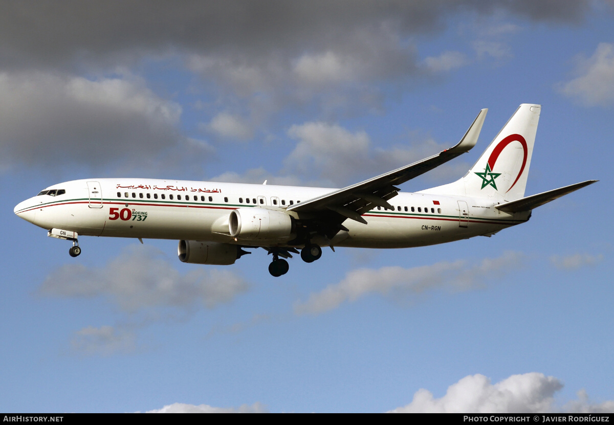 Aircraft Photo of CN-RGN | Boeing 737-8B6 | Royal Air Maroc - RAM | AirHistory.net #724931