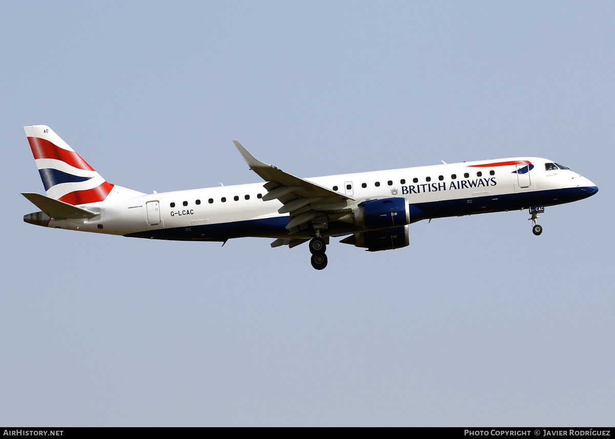 Aircraft Photo of G-LCAC | Embraer 190LR (ERJ-190-100LR) | British Airways | AirHistory.net #724961