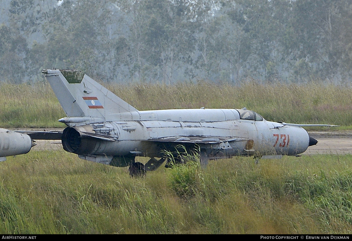 Aircraft Photo of 731 | Mikoyan-Gurevich MiG-21bis | Laos - Air Force | AirHistory.net #725051