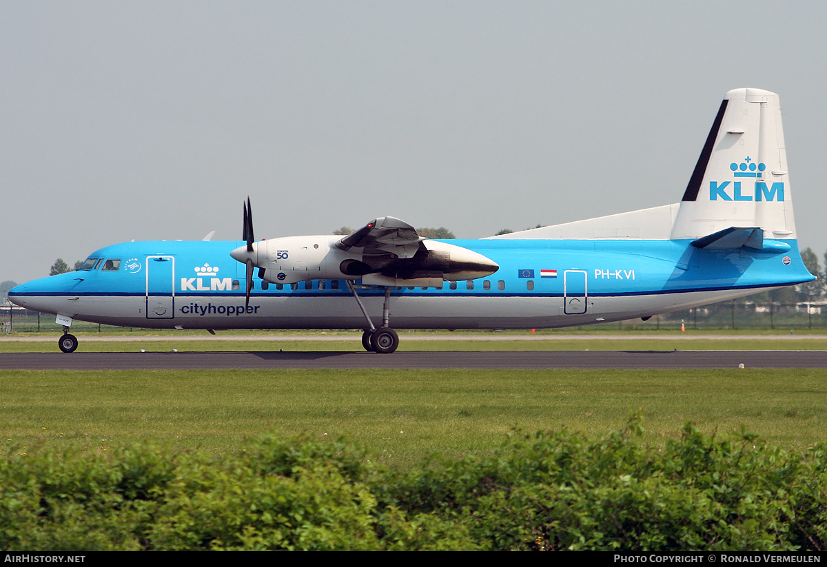 Aircraft Photo of PH-KVI | Fokker 50 | KLM Cityhopper | AirHistory.net #725063