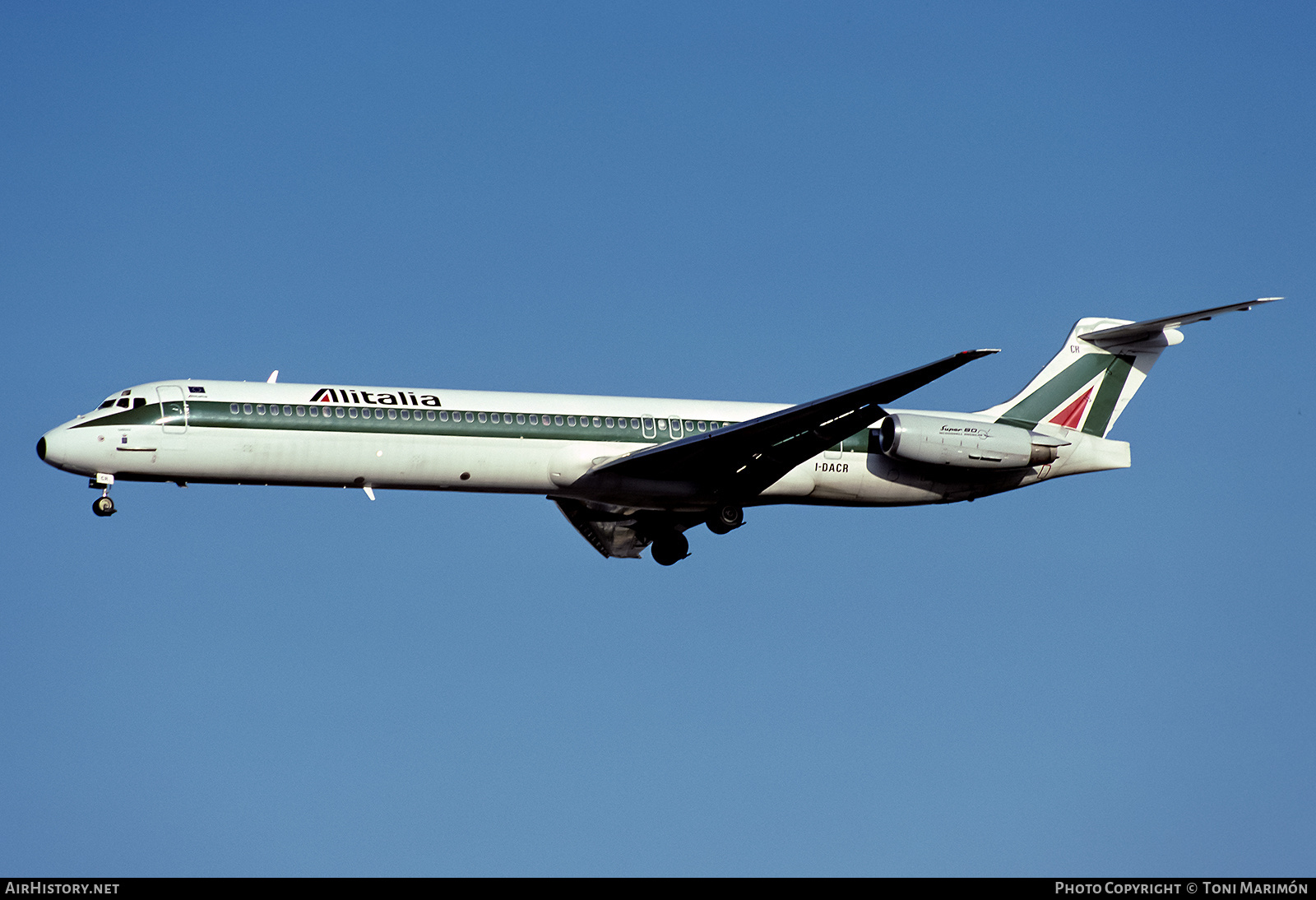 Aircraft Photo of I-DACR | McDonnell Douglas MD-82 (DC-9-82) | Alitalia | AirHistory.net #725080
