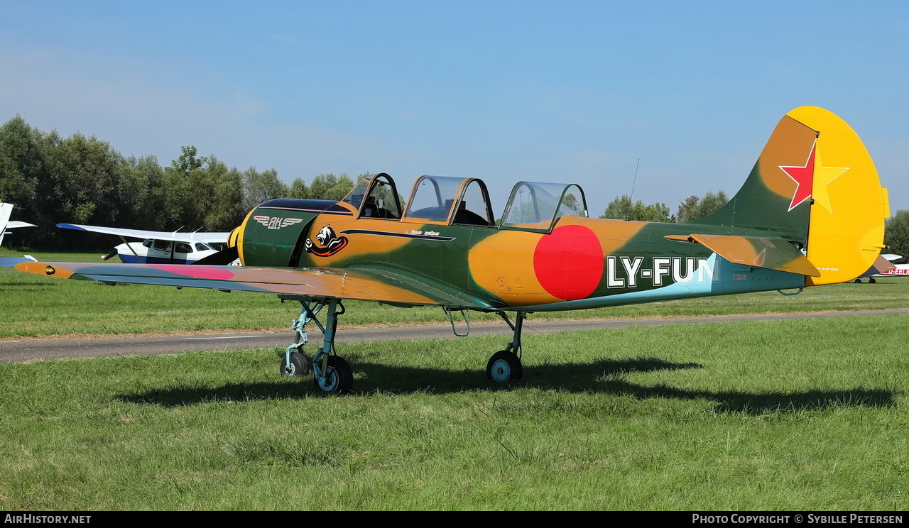 Aircraft Photo of LY-FUN | Yakovlev Yak-52 | Russia - Air Force | AirHistory.net #725114
