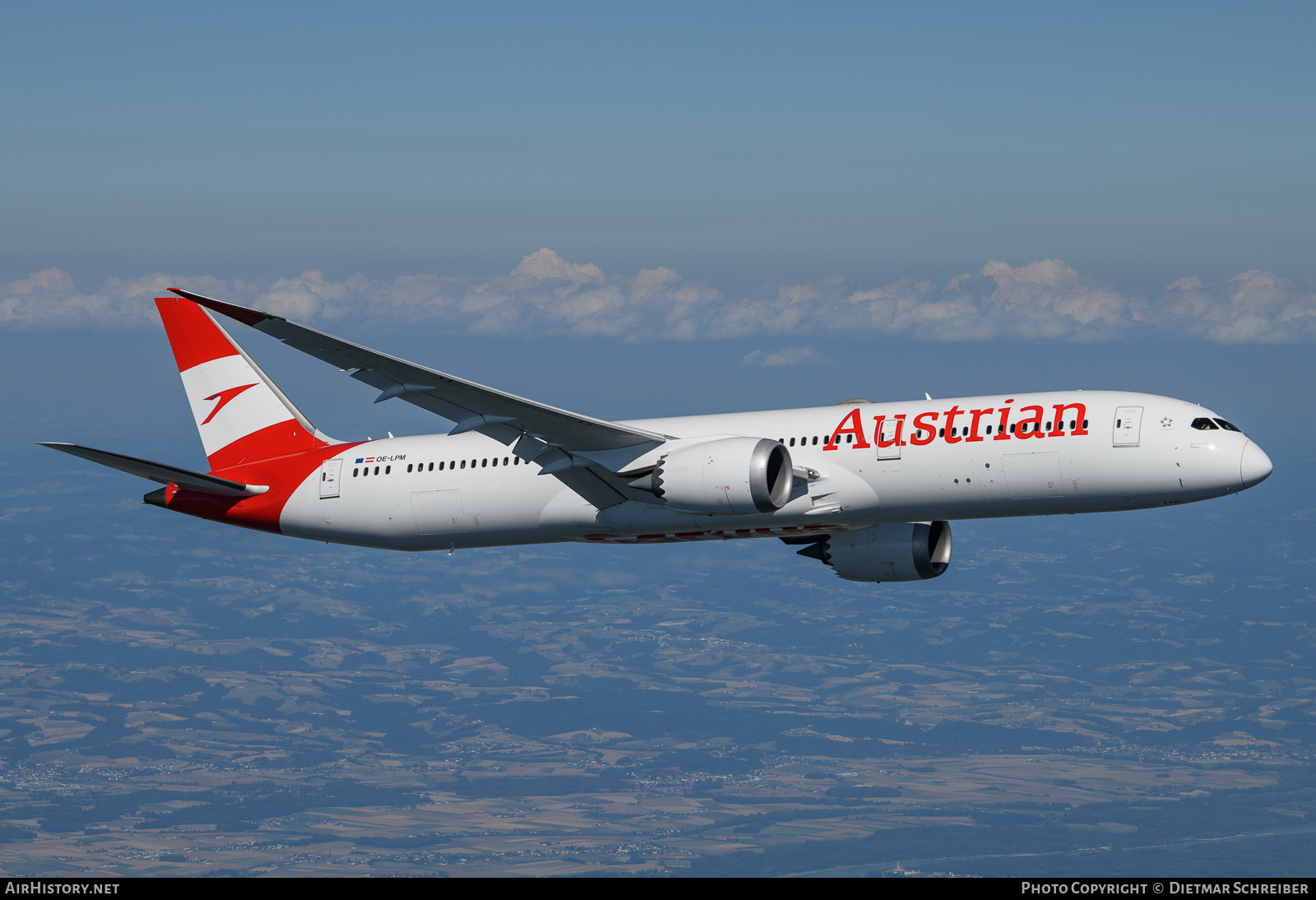 Aircraft Photo of OE-LPM | Boeing 787-9 Dreamliner | Austrian Airlines | AirHistory.net #725127