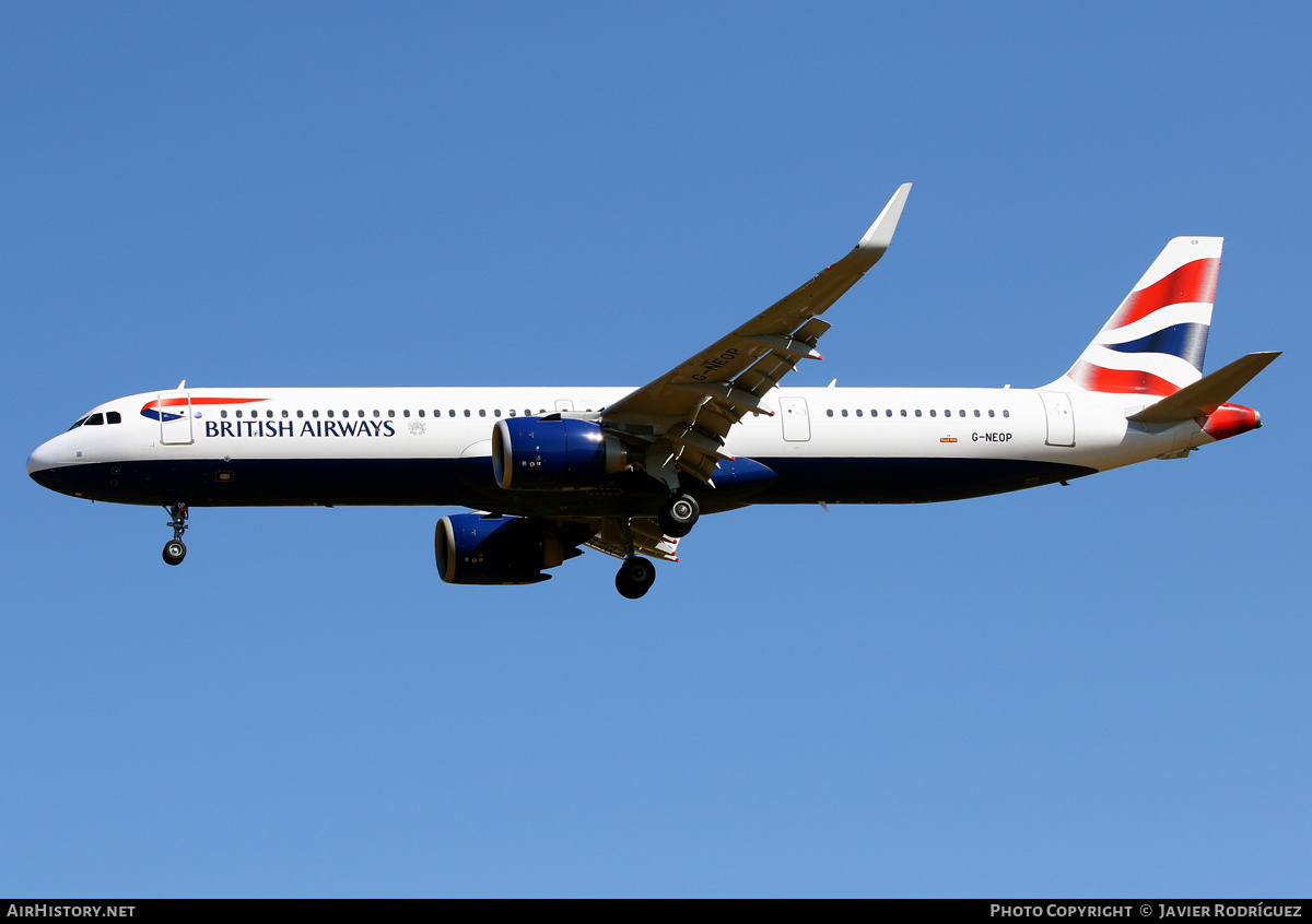 Aircraft Photo of G-NEOP | Airbus A321-251NX | British Airways | AirHistory.net #725170