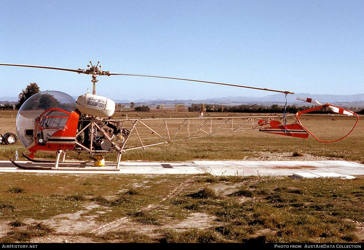 Aircraft Photo of ZK-HDQ | Bell 47G-3B-1 | Whirlwide Helicopters | AirHistory.net #725231