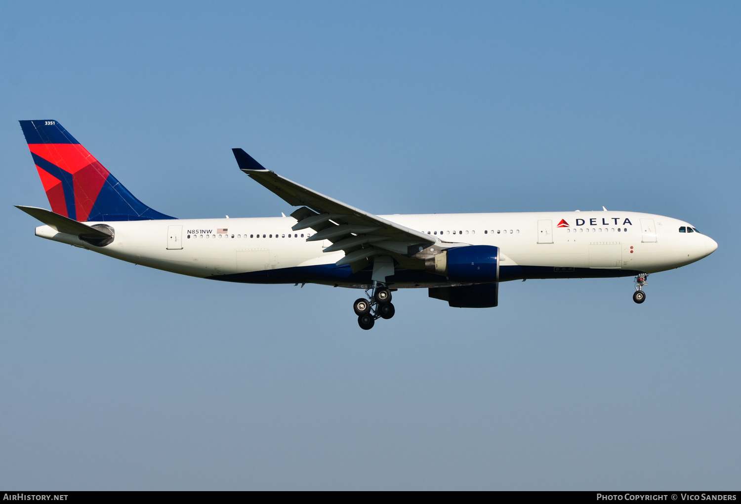 Aircraft Photo of N851NW | Airbus A330-223 | Delta Air Lines | AirHistory.net #725248