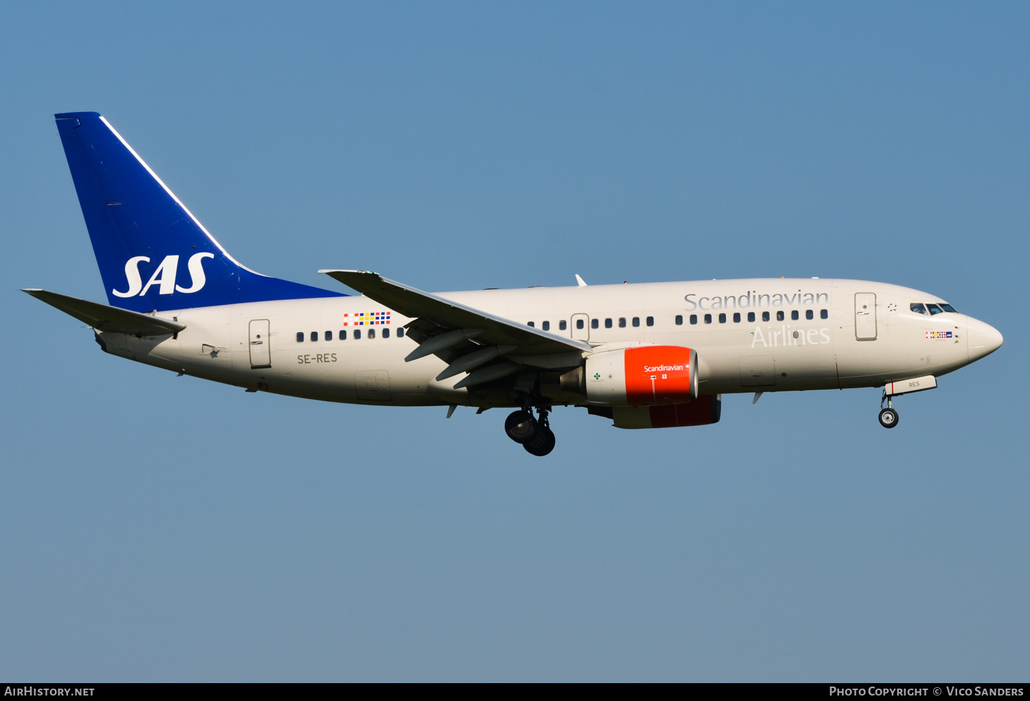 Aircraft Photo of SE-RES | Boeing 737-7BX | Scandinavian Airlines - SAS | AirHistory.net #725251