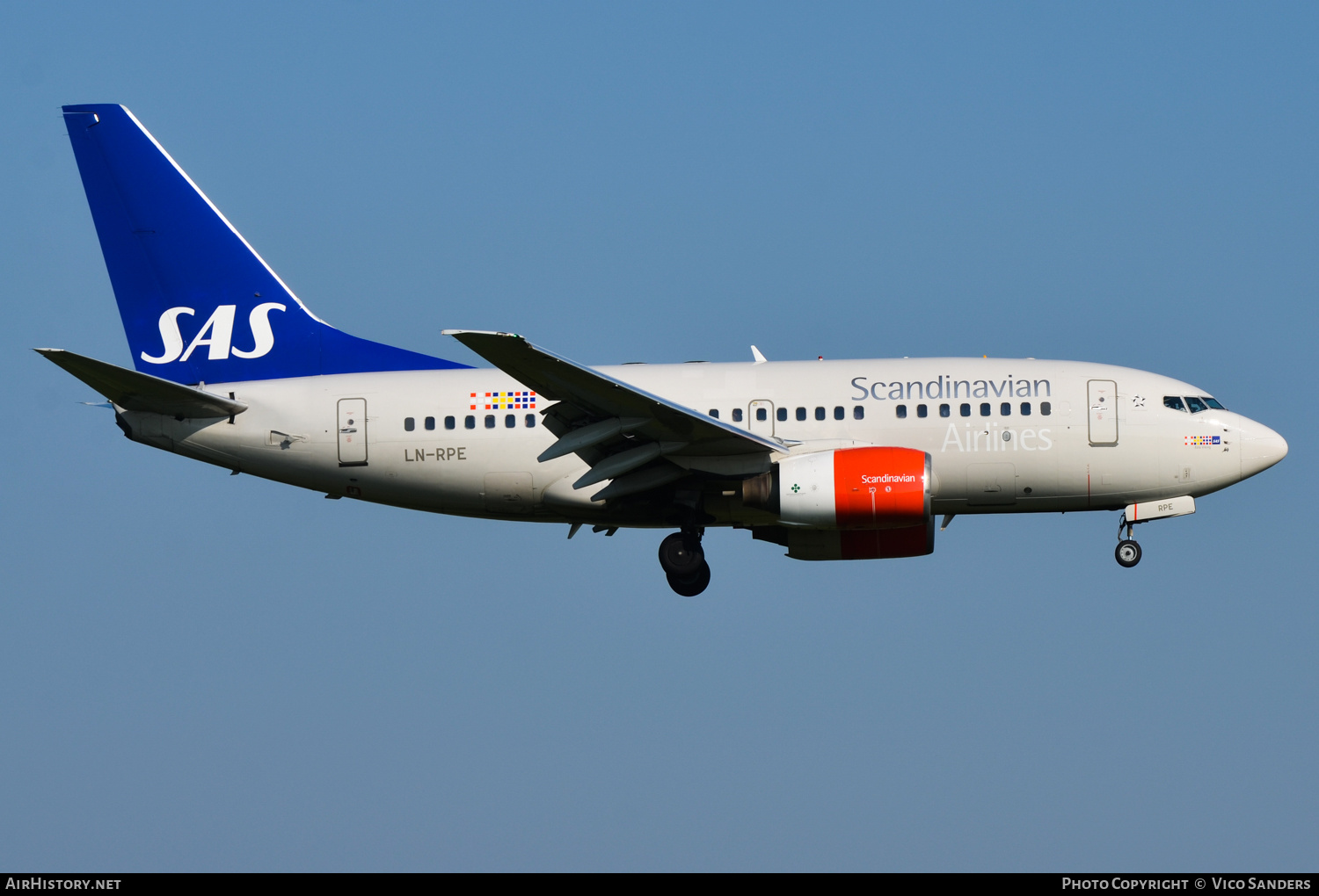 Aircraft Photo of LN-RPE | Boeing 737-683 | Scandinavian Airlines - SAS | AirHistory.net #725264