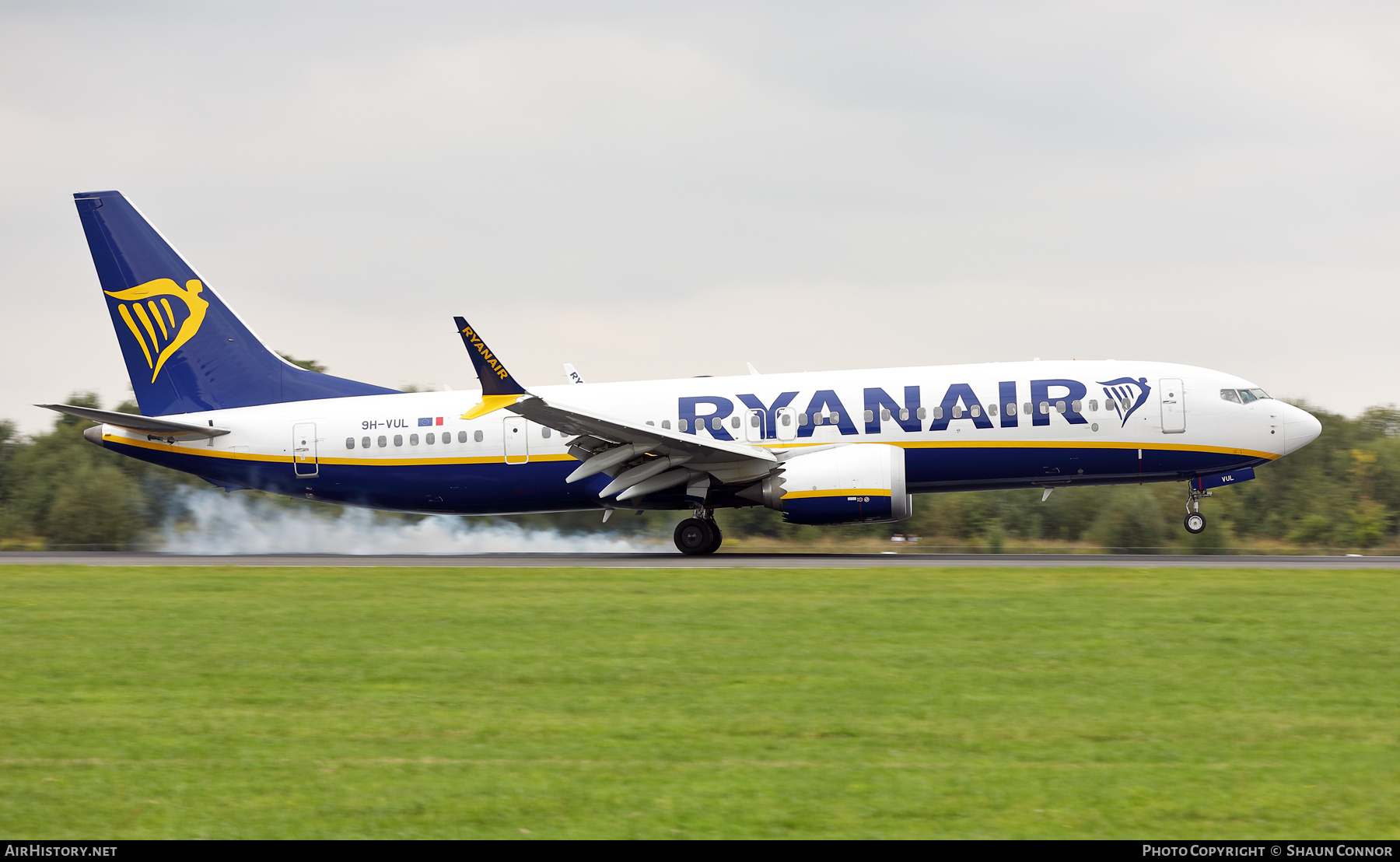 Aircraft Photo of 9H-VUL | Boeing 737-8 Max 8 | Ryanair | AirHistory.net #725311