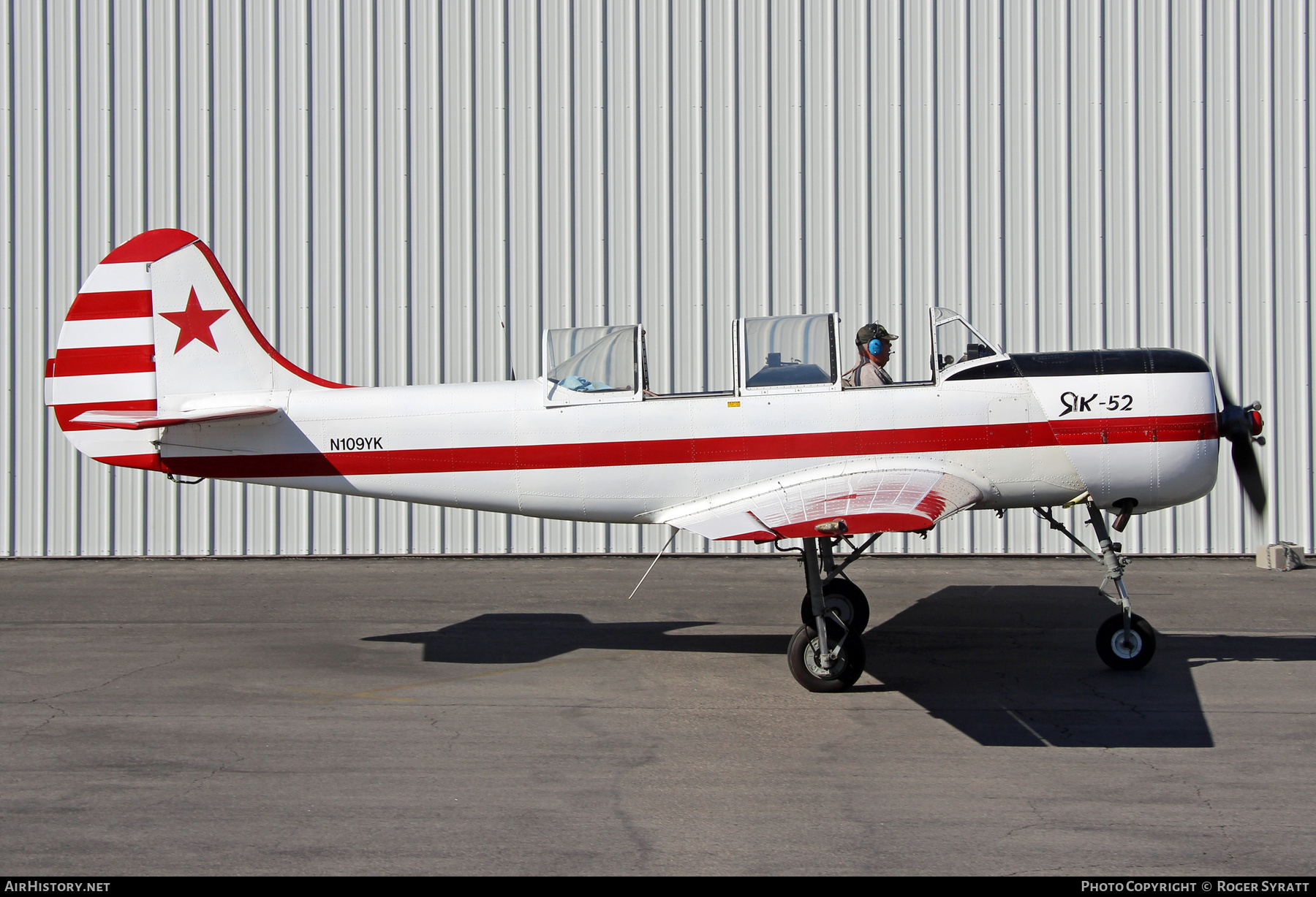 Aircraft Photo of N109YK | Yakovlev Yak-52 | Soviet Union - Air Force | AirHistory.net #725322