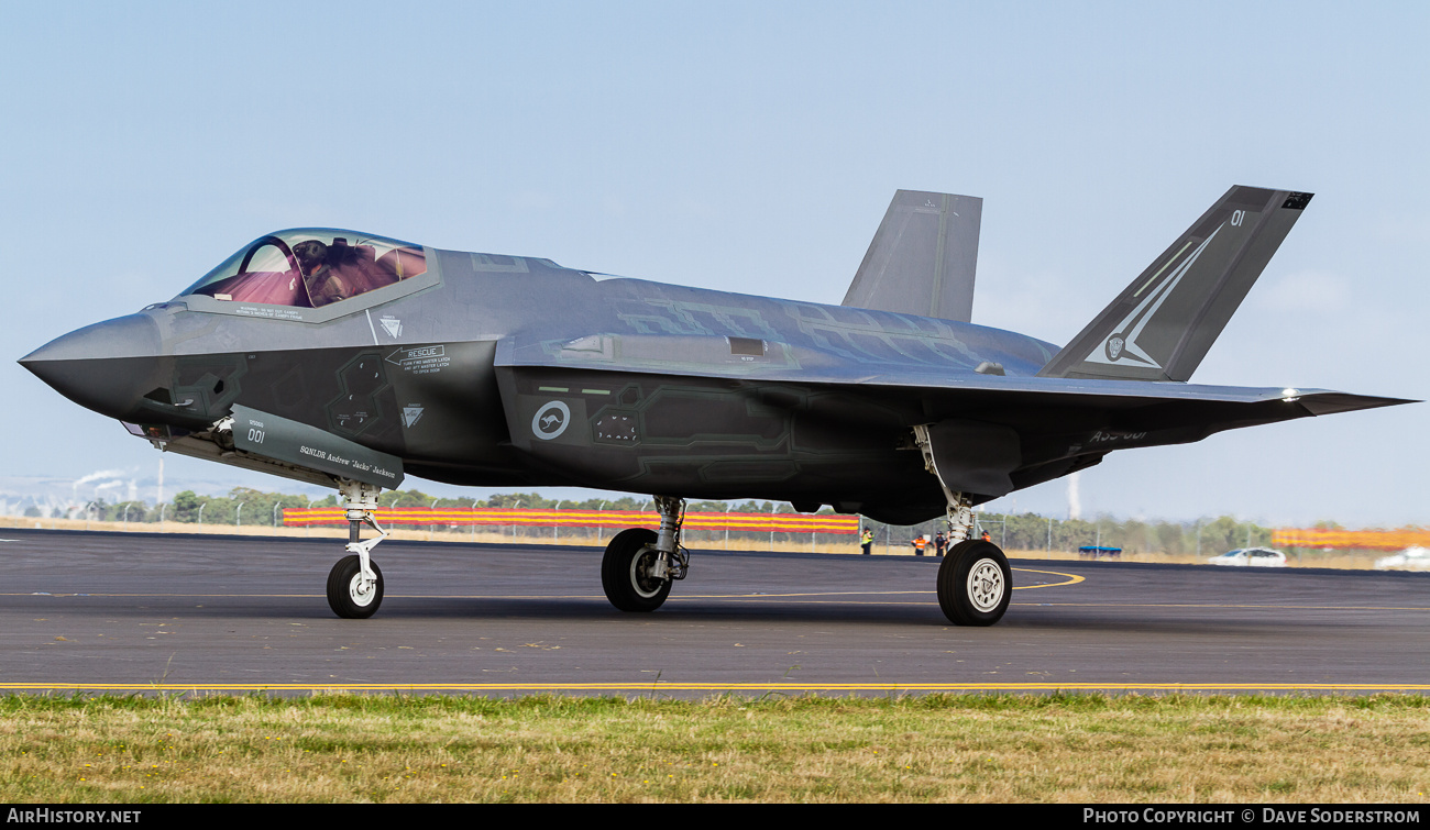 Aircraft Photo of A35-001 | Lockheed Martin F-35A Lightning II | Australia - Air Force | AirHistory.net #725329