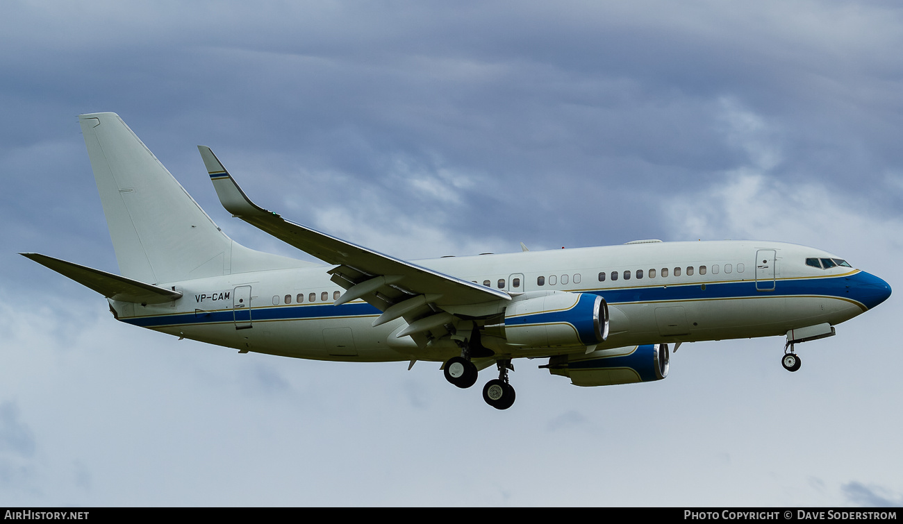 Aircraft Photo of VP-CAM | Boeing 737-7KK BBJ | AirHistory.net #725352