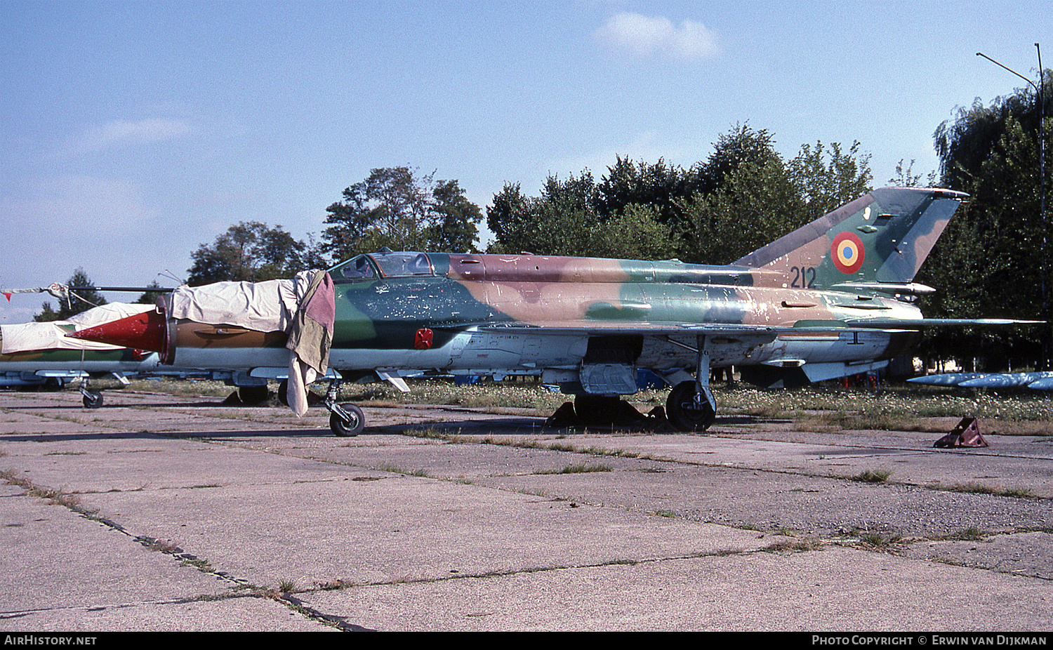 Aircraft Photo of 212 | Mikoyan-Gurevich MiG-21M Lancer A | Romania - Air Force | AirHistory.net #725367