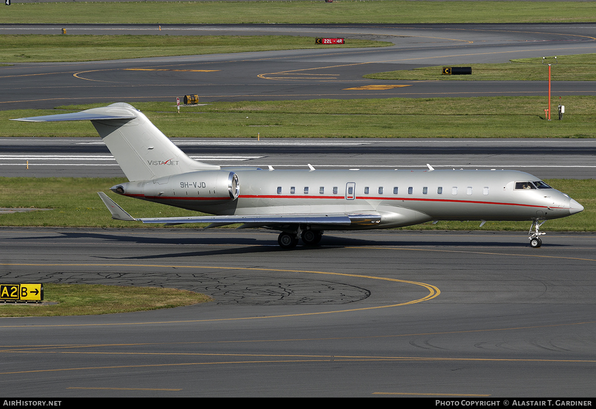 Aircraft Photo of 9H-VJD | Bombardier Global 6000 (BD-700-1A10) | VistaJet | AirHistory.net #725495
