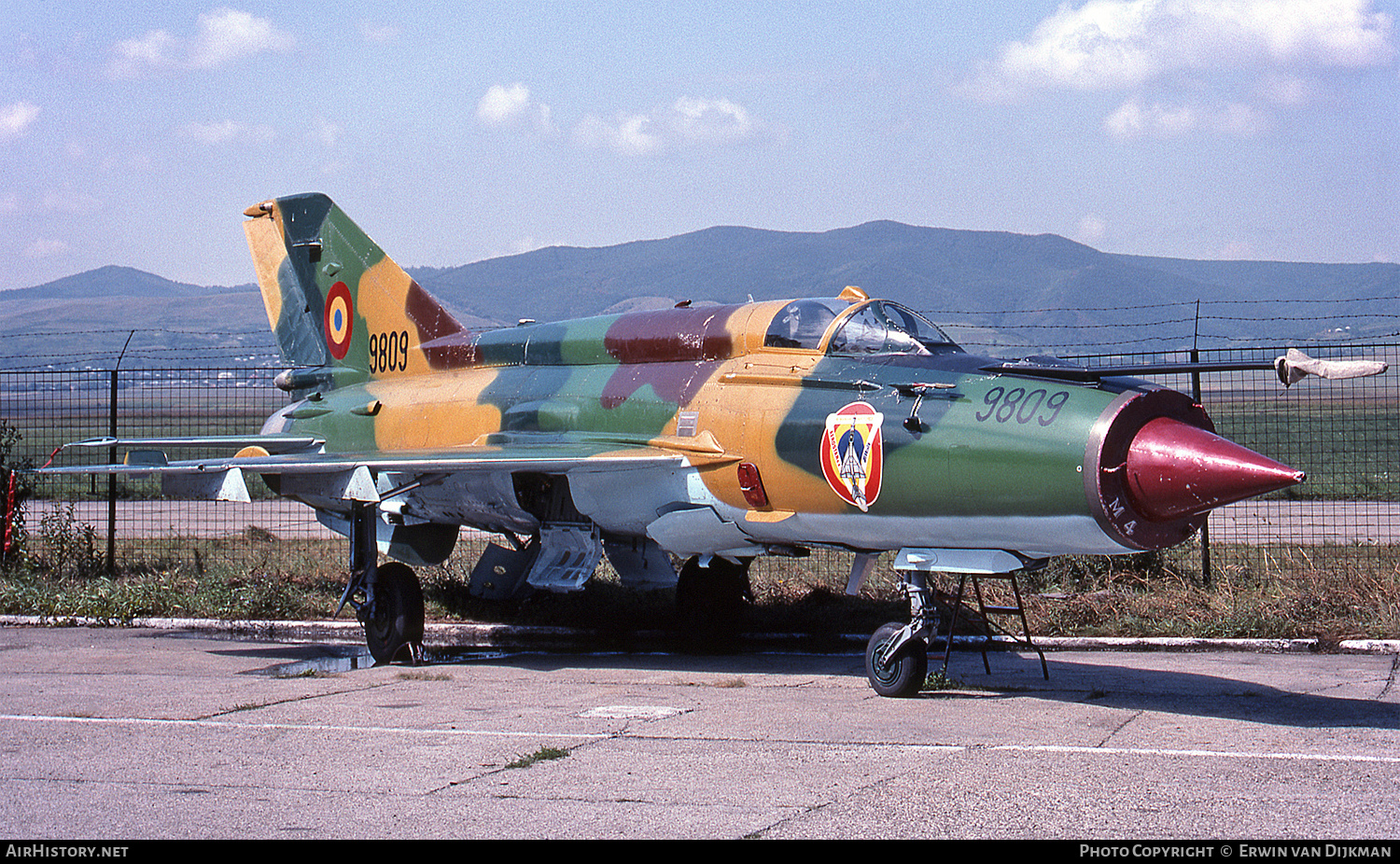Aircraft Photo of 9809 | Mikoyan-Gurevich MiG-21MF Lancer A | Romania - Air Force | AirHistory.net #725511
