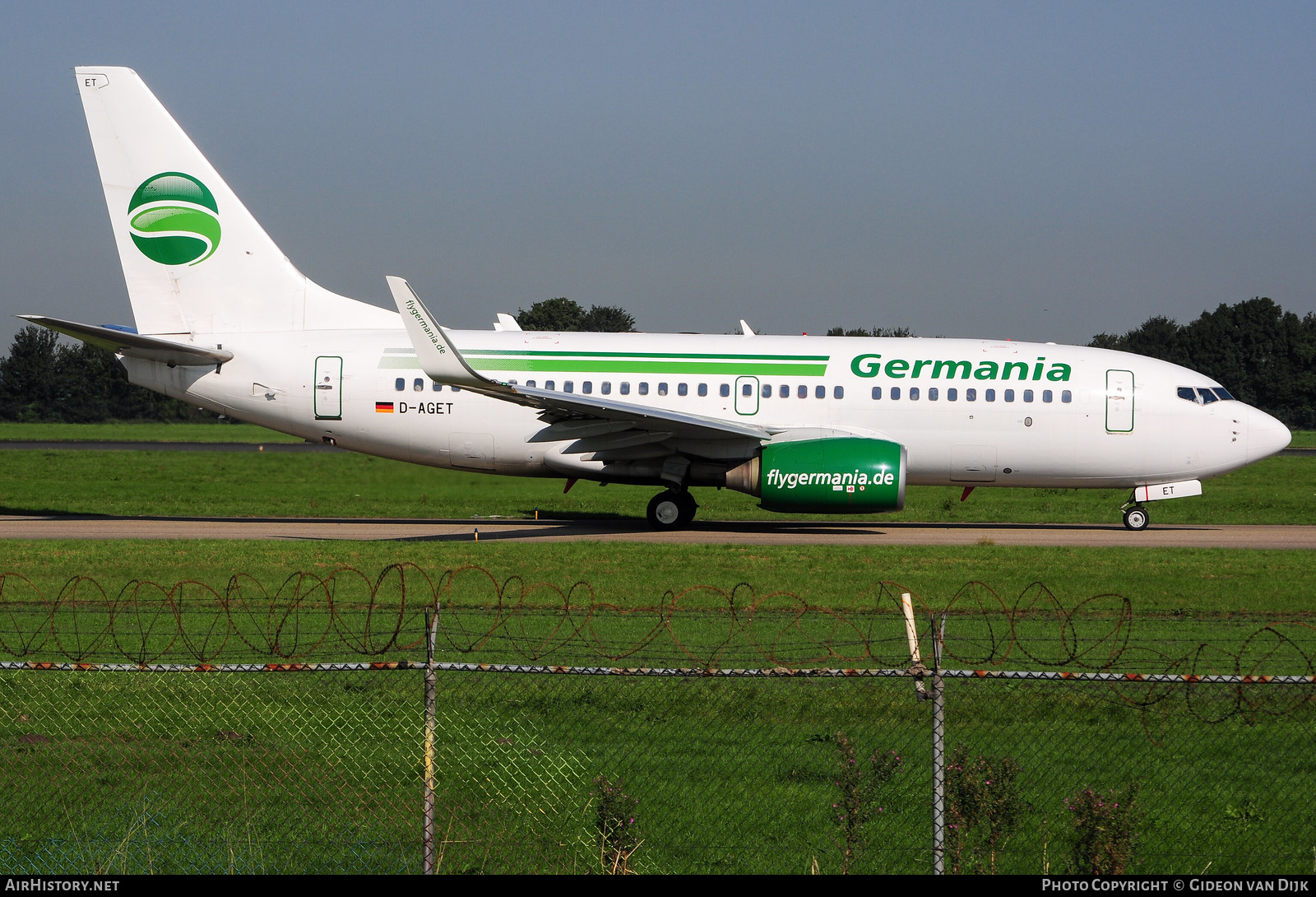 Aircraft Photo of D-AGET | Boeing 737-75B | Germania | AirHistory.net #725514
