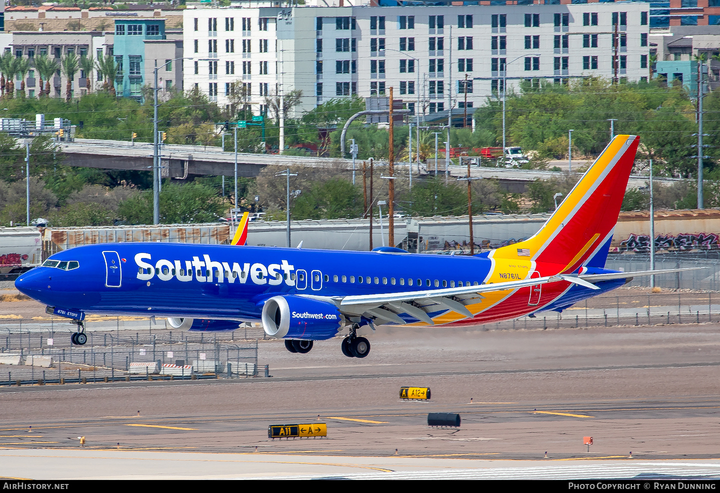 Aircraft Photo of N8761L | Boeing 737-8 Max 8 | Southwest Airlines | AirHistory.net #725537