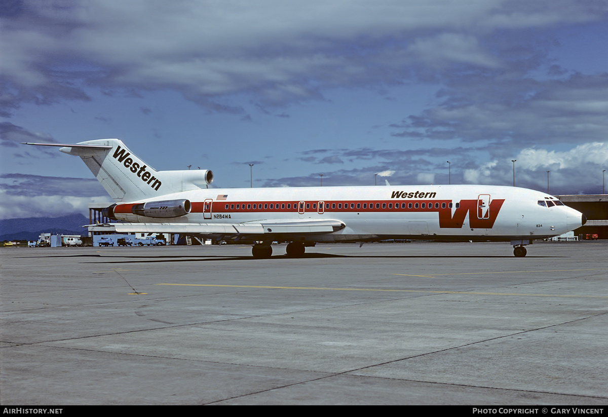 Aircraft Photo of N284WA | Boeing 727-247/Adv | Western Airlines | AirHistory.net #725582