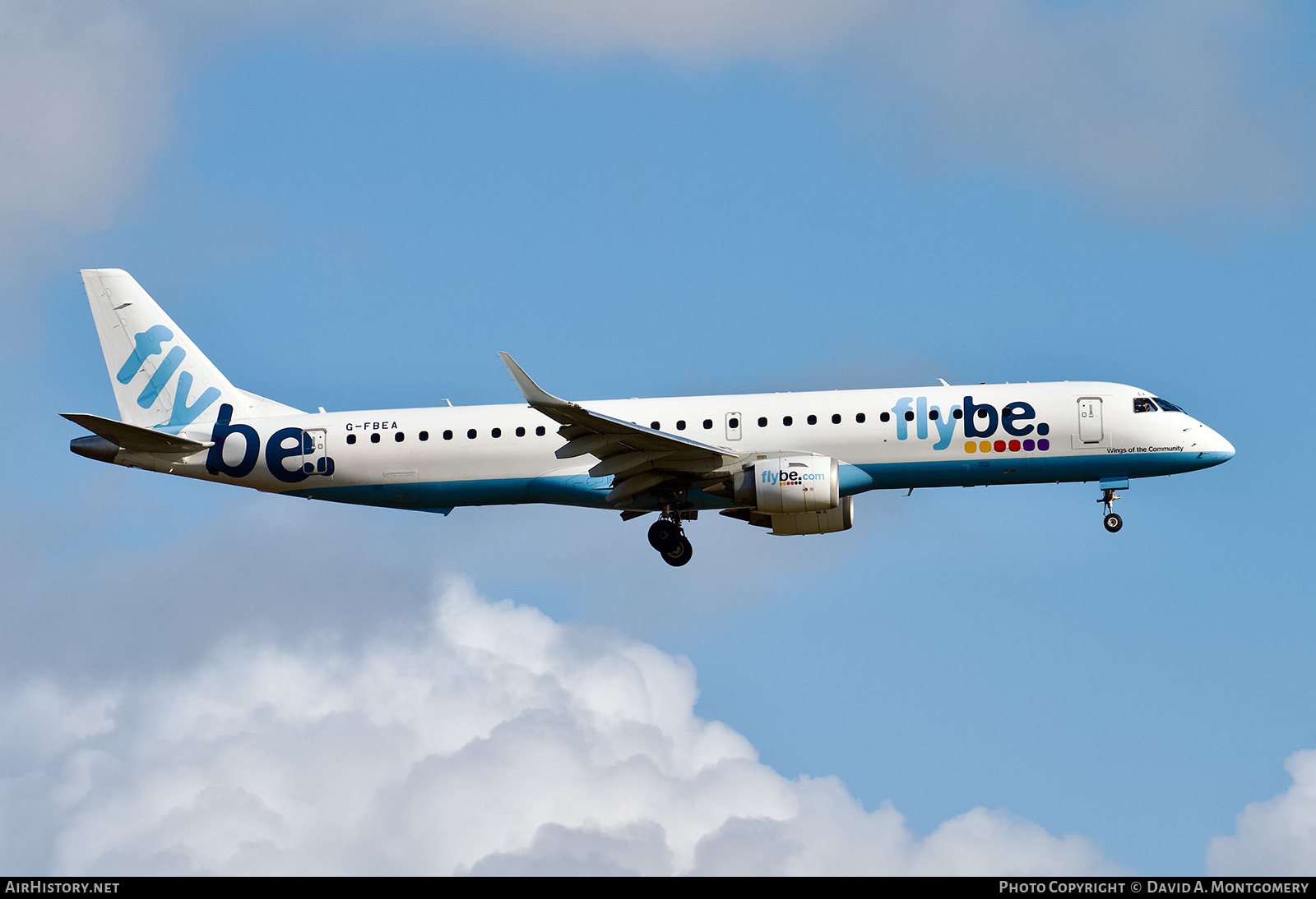 Aircraft Photo of G-FBEA | Embraer 195LR (ERJ-190-200LR) | Flybe | AirHistory.net #725596