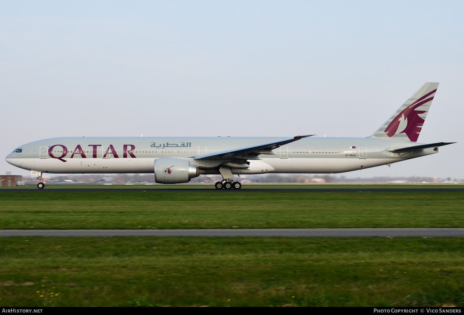 Aircraft Photo of A7-BAU | Boeing 777-3DZ/ER | Qatar Airways | AirHistory.net #725634