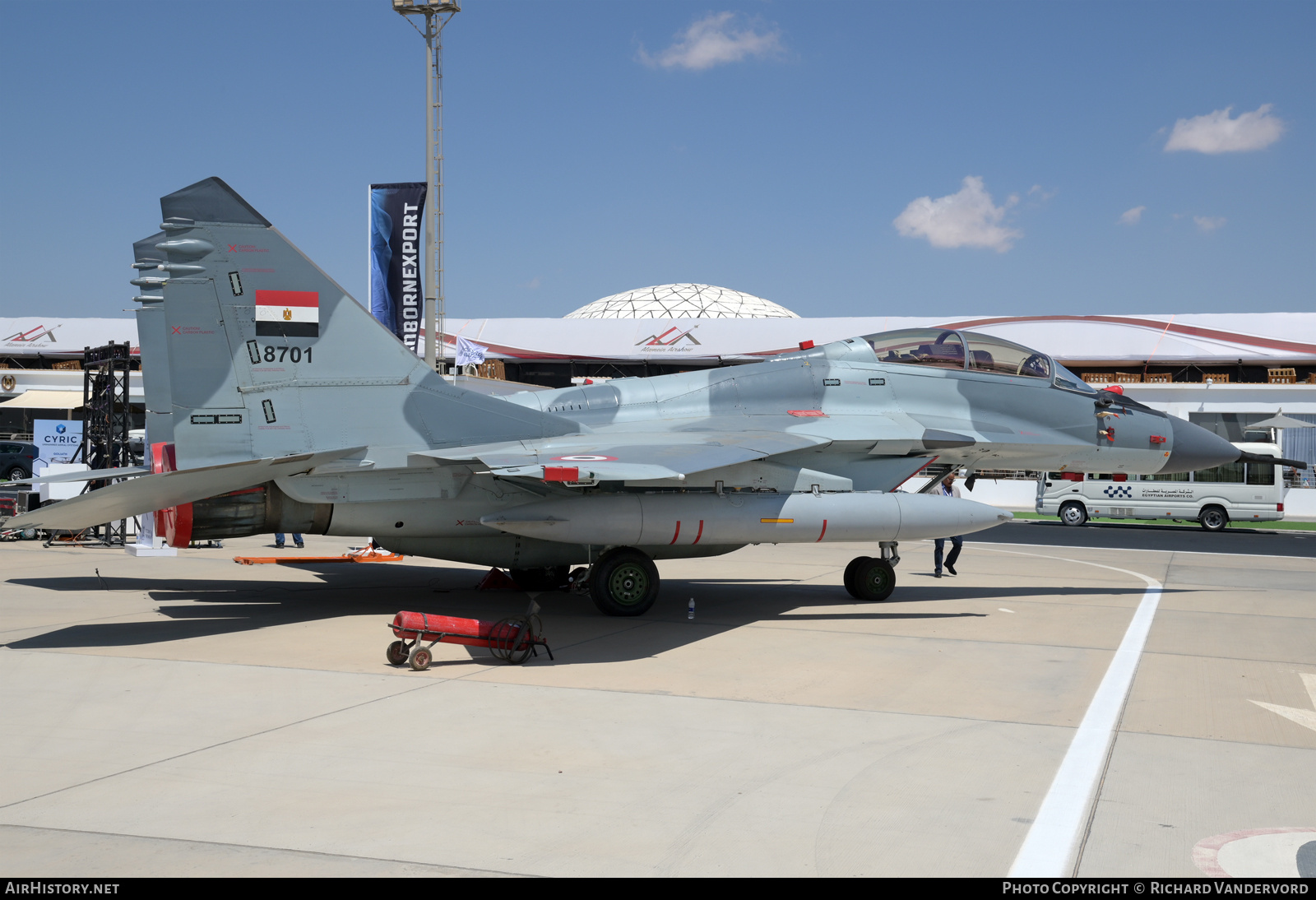 Aircraft Photo of 8701 | Mikoyan-Gurevich MiG-29M | Egypt - Air Force | AirHistory.net #725725