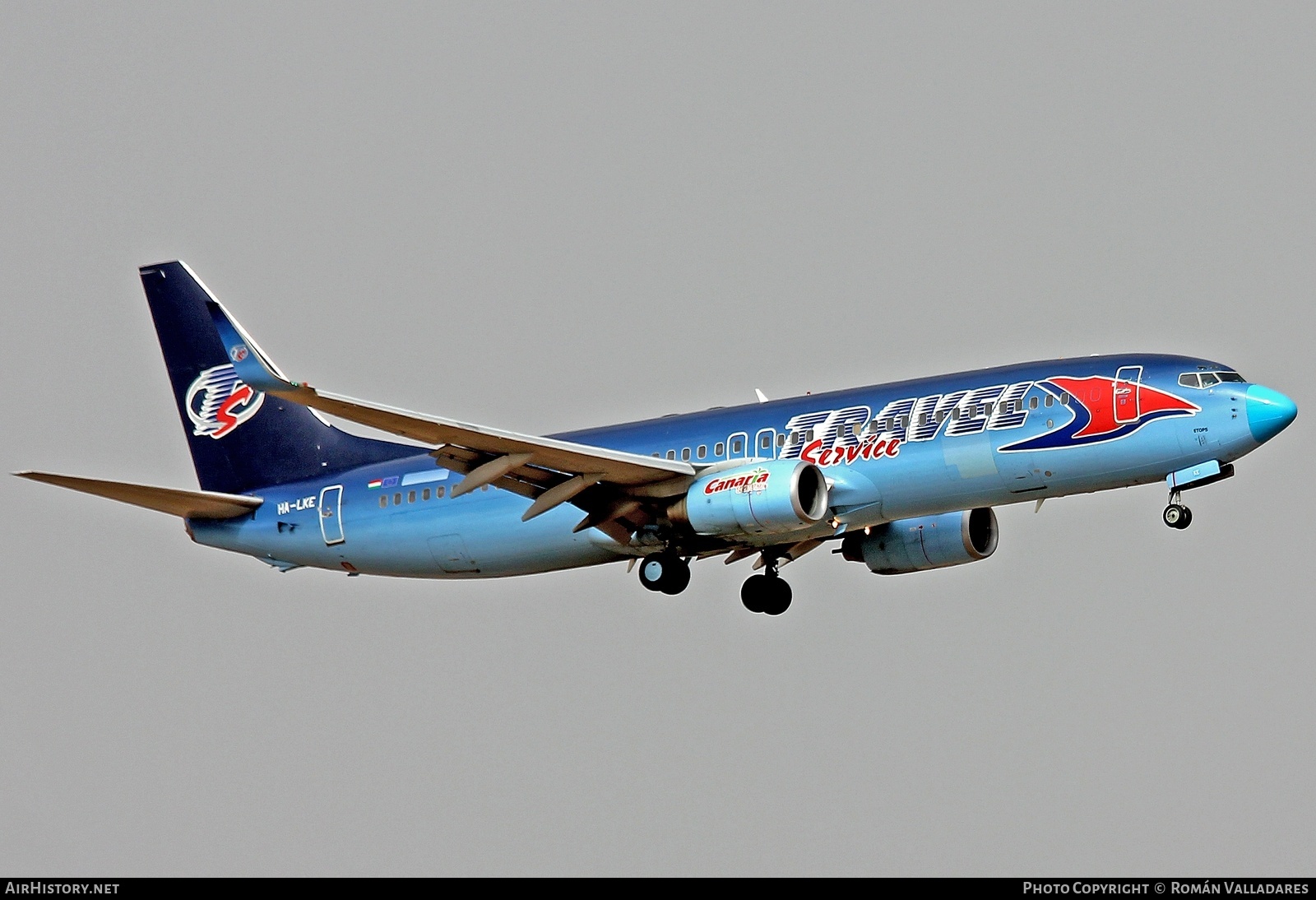 Aircraft Photo of HA-LKE | Boeing 737-86Q | Travel Service | AirHistory.net #725729