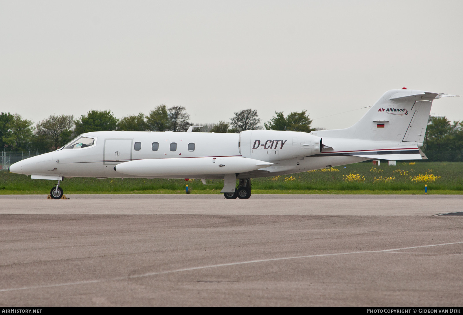 Aircraft Photo of D-CITY | Gates Learjet 35A | Air Alliance | AirHistory.net #725792