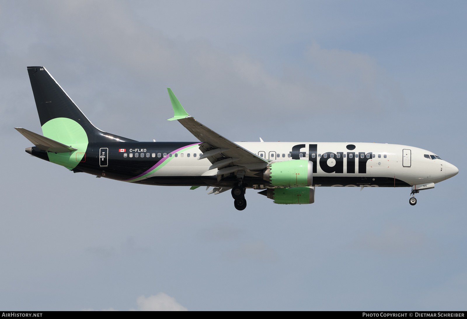 Aircraft Photo of C-FLKO | Boeing 737-8 Max 8 | Flair Airlines | AirHistory.net #725839