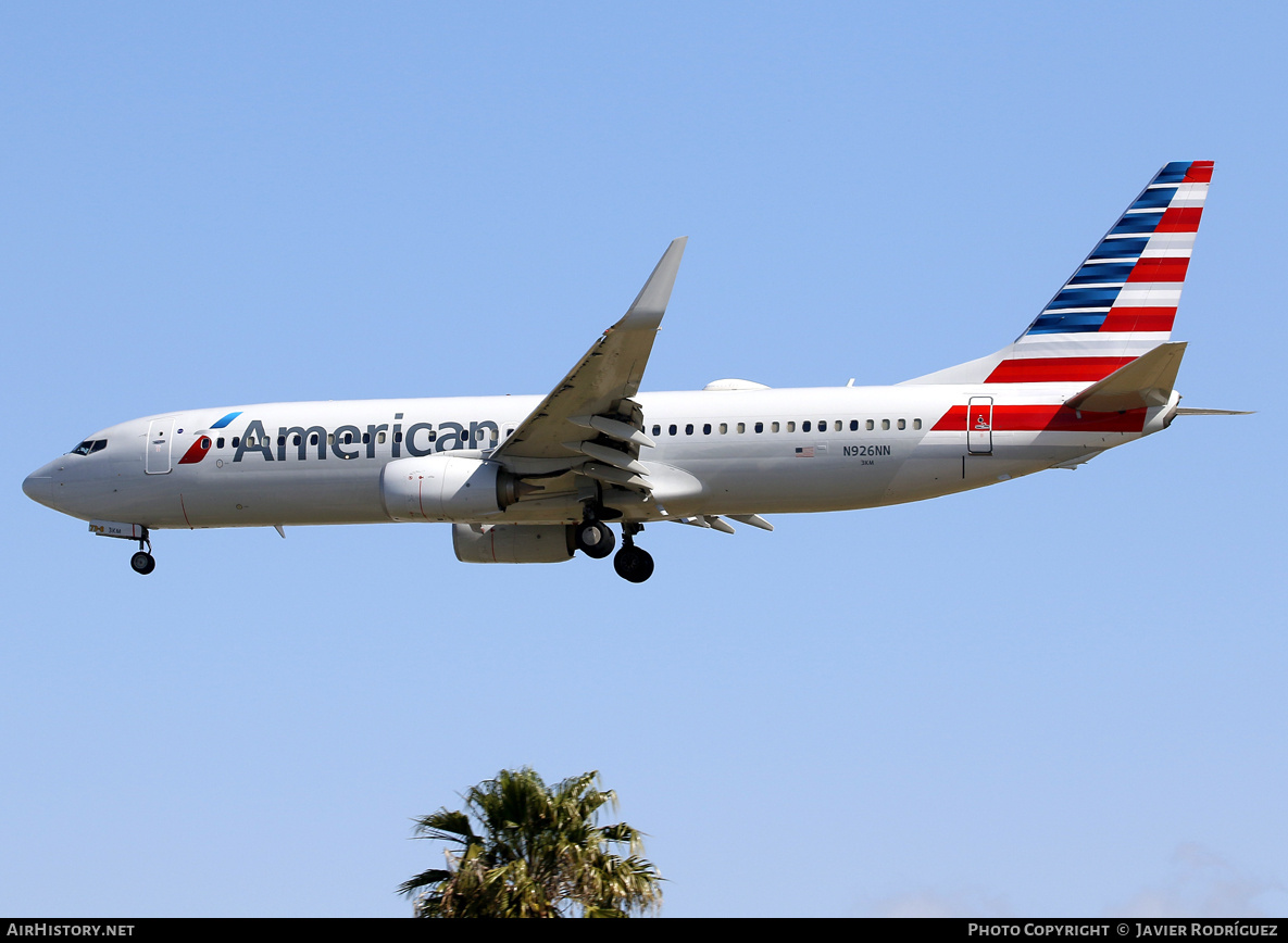 Aircraft Photo of N926NN | Boeing 737-823 | American Airlines | AirHistory.net #725927