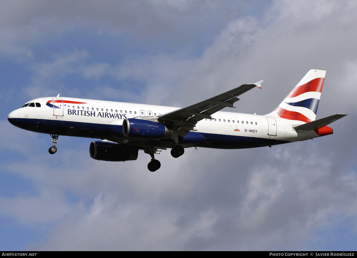 Aircraft Photo of G-MIDY | Airbus A320-232 | British Airways | AirHistory.net #725948