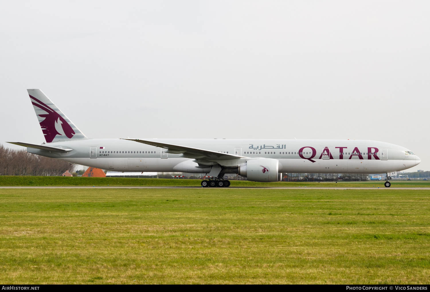 Aircraft Photo of A7-BAT | Boeing 777-3DZ/ER | Qatar Airways | AirHistory.net #725975