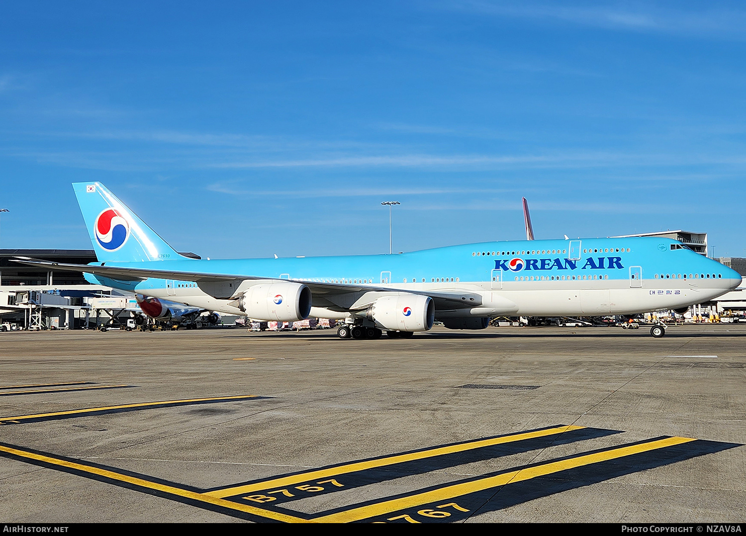 Aircraft Photo of HL7633 | Boeing 747-8B5 | Korean Air | AirHistory.net #726001