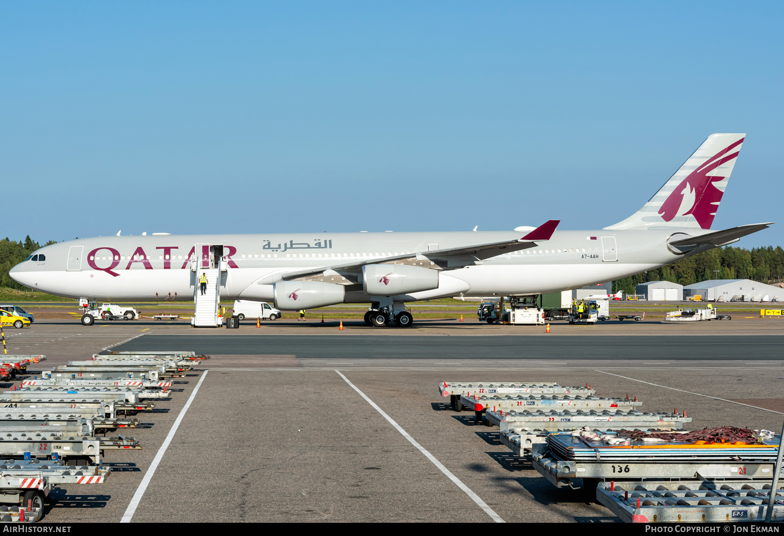 Aircraft Photo of A7-AAH | Airbus A340-313 | Qatar Airways | AirHistory.net #726006