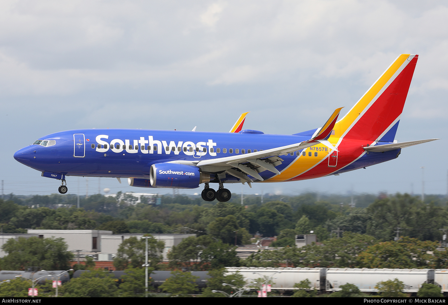 Aircraft Photo of N7857B | Boeing 737-79P | Southwest Airlines | AirHistory.net #726012