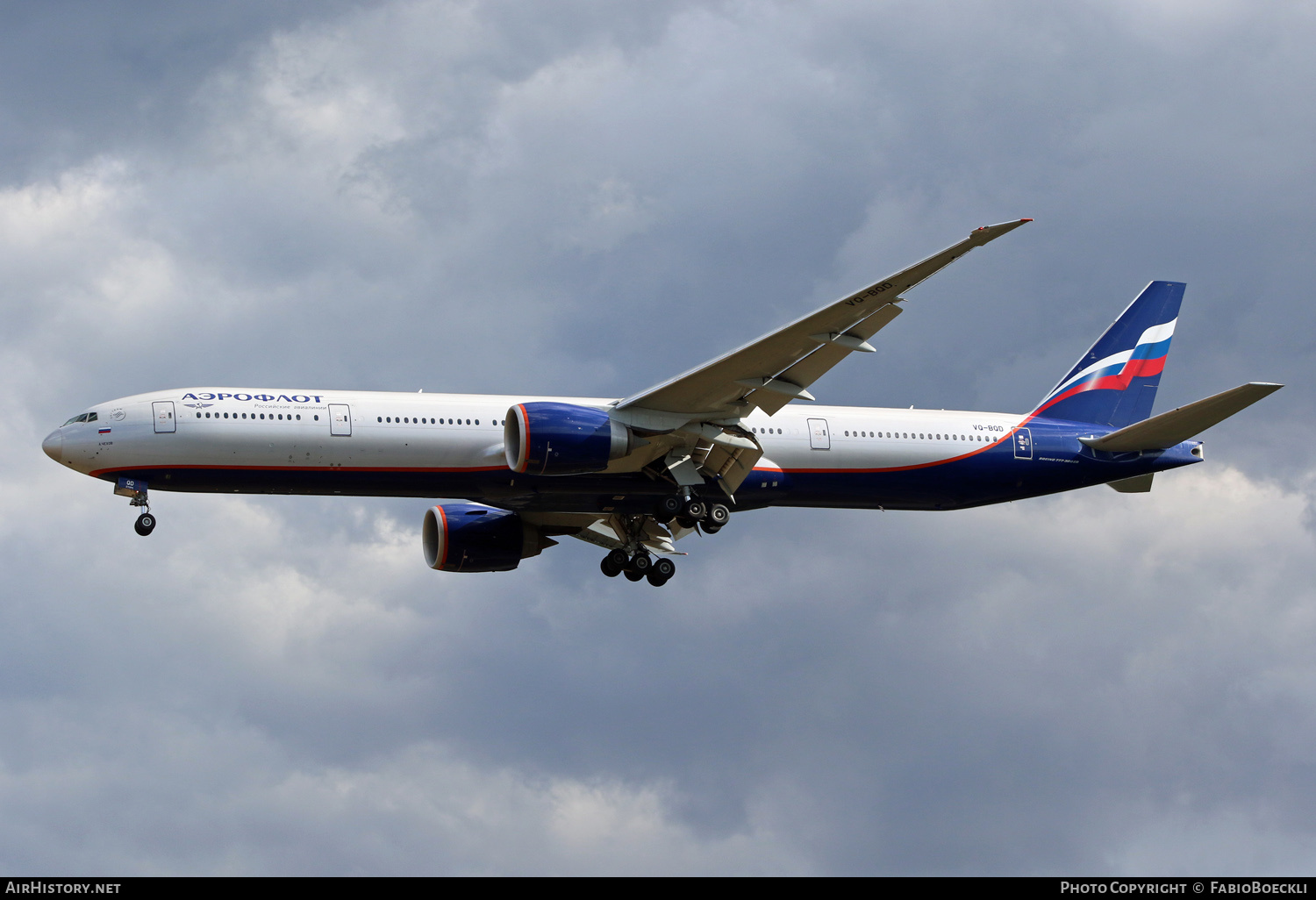 Aircraft Photo of VQ-BQD | Boeing 777-3M0/ER | Aeroflot - Russian Airlines | AirHistory.net #726019