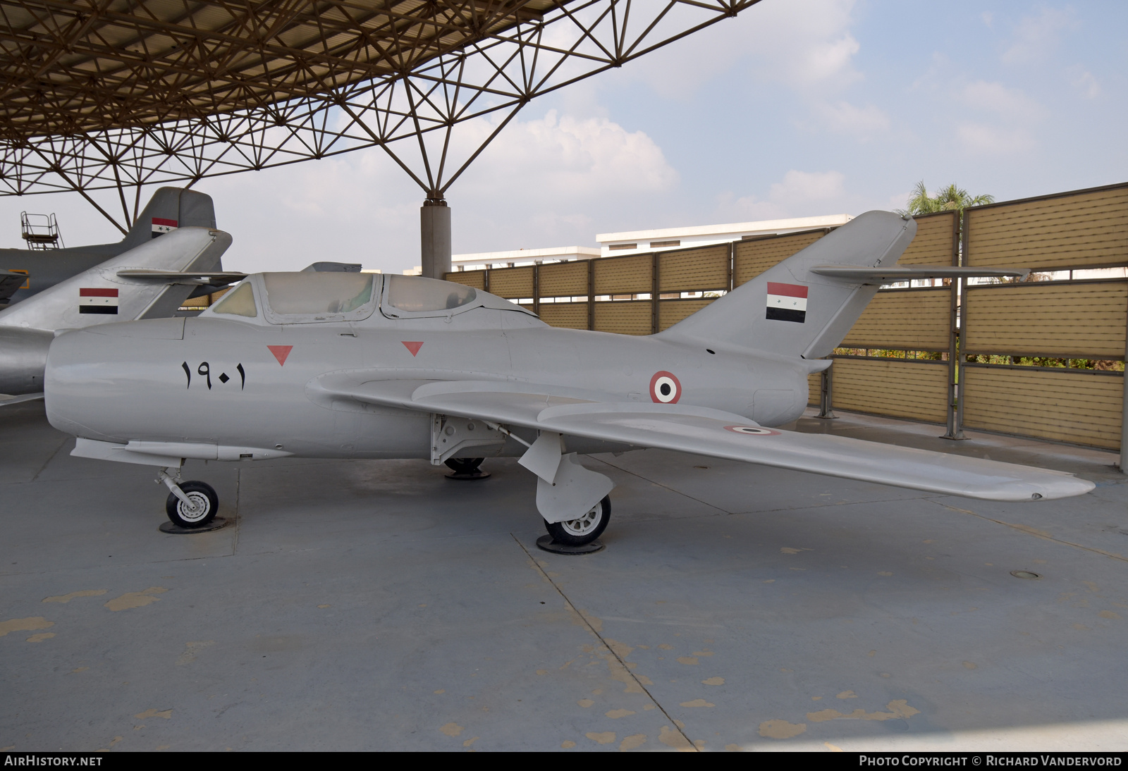 Aircraft Photo of 1901 / ١٩٠١ | Mikoyan-Gurevich MiG-15UTI | Egypt - Air Force | AirHistory.net #726084