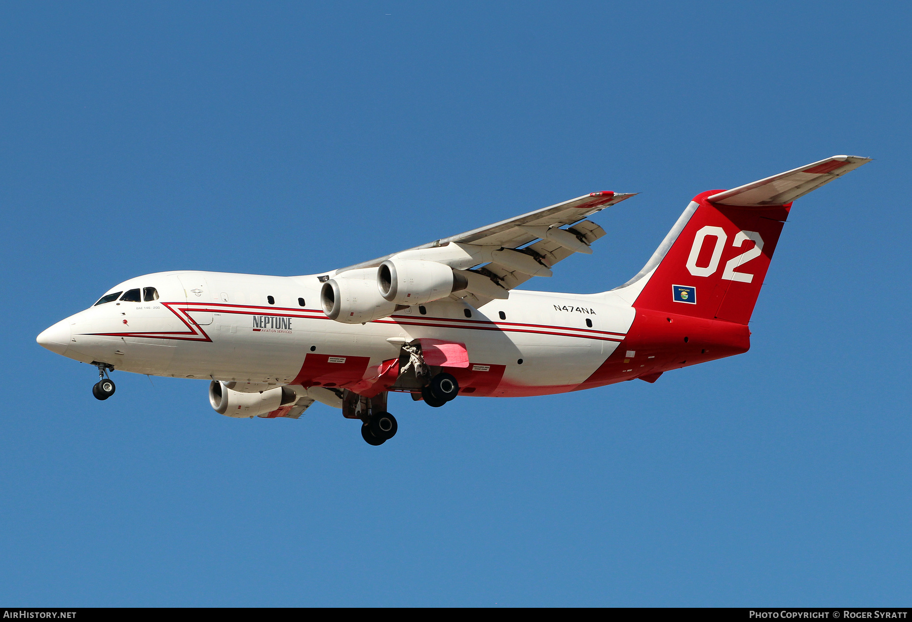 Aircraft Photo of N474NA | British Aerospace BAe-146-200/AT | Neptune Aviation Services | AirHistory.net #726152
