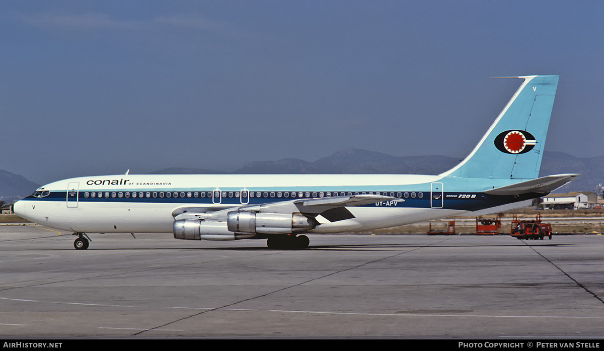 Aircraft Photo of OY-APV | Boeing 720-051B | Conair of Scandinavia | AirHistory.net #726245