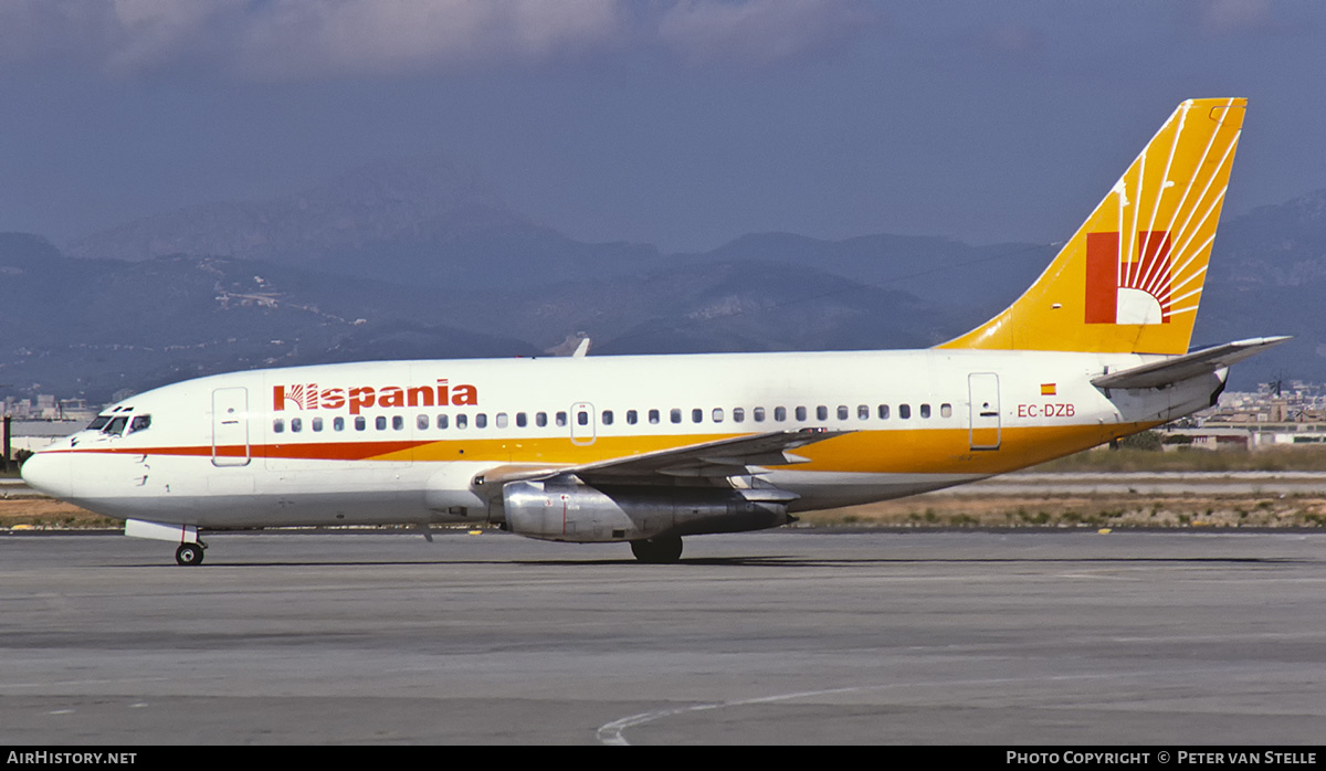 Aircraft Photo of EC-DZB | Boeing 737-248C | Hispania Líneas Aéreas | AirHistory.net #726260