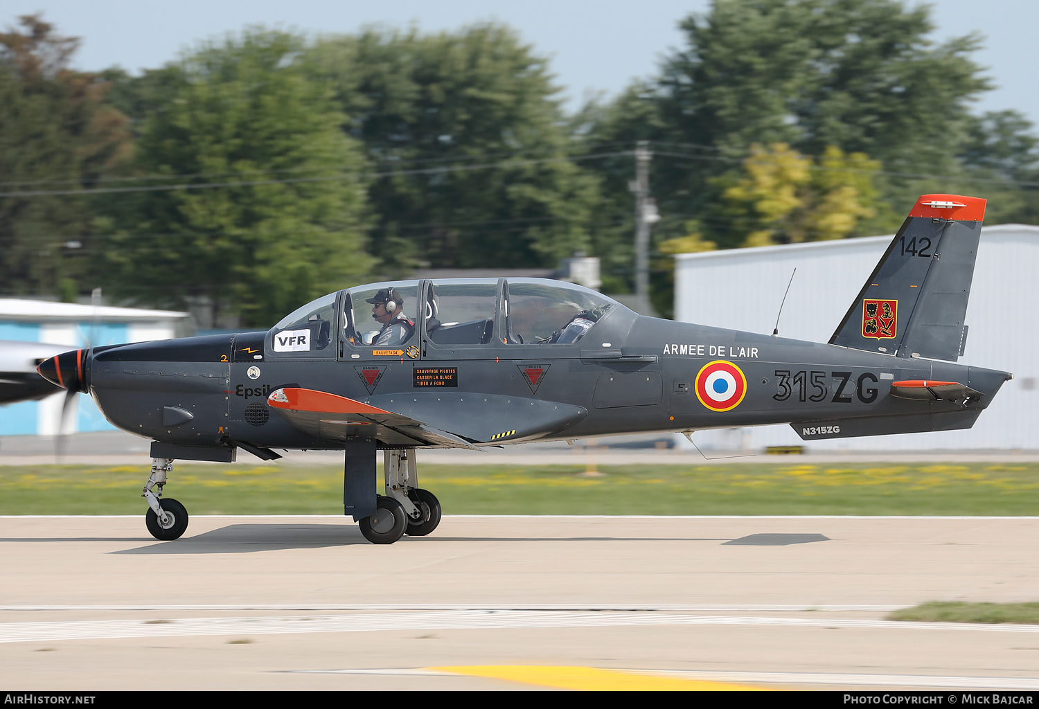 Aircraft Photo of N315ZG / 142 | Socata TB-30 Epsilon | France - Air Force | AirHistory.net #726264