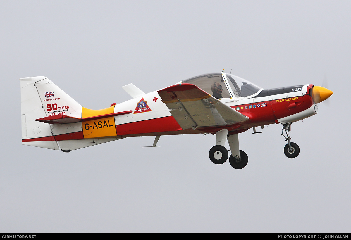 Aircraft Photo of G-ASAL | Scottish Aviation Bulldog 120/124 | AirHistory.net #726291
