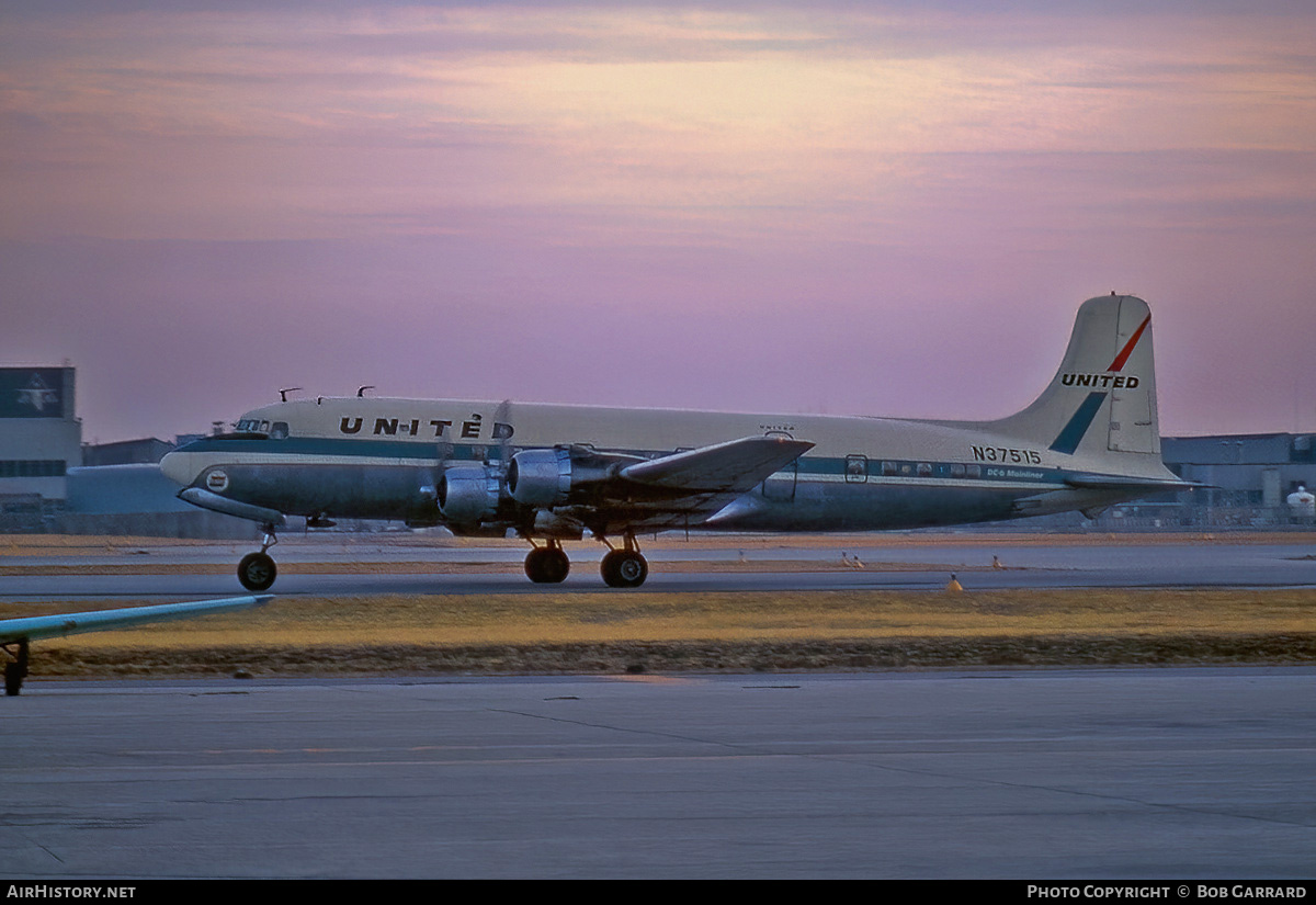 Aircraft Photo of N37515 | Douglas DC-6 | United Air Lines | AirHistory.net #726325