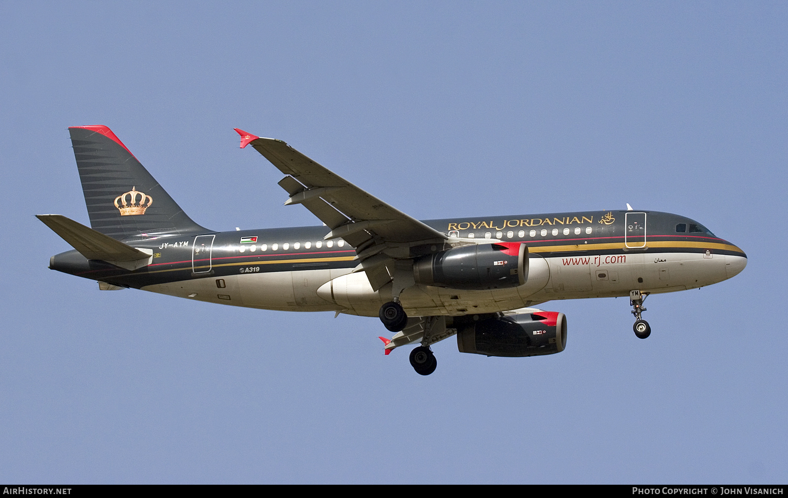 Aircraft Photo of JY-AYM | Airbus A319-132 | Royal Jordanian Airlines | AirHistory.net #726340