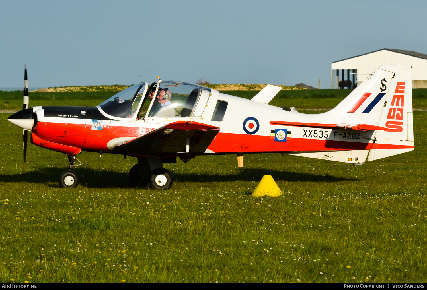 Aircraft Photo of F-AZOZ / XX535 | Scottish Aviation Bulldog T1 | UK - Air Force | AirHistory.net #726372