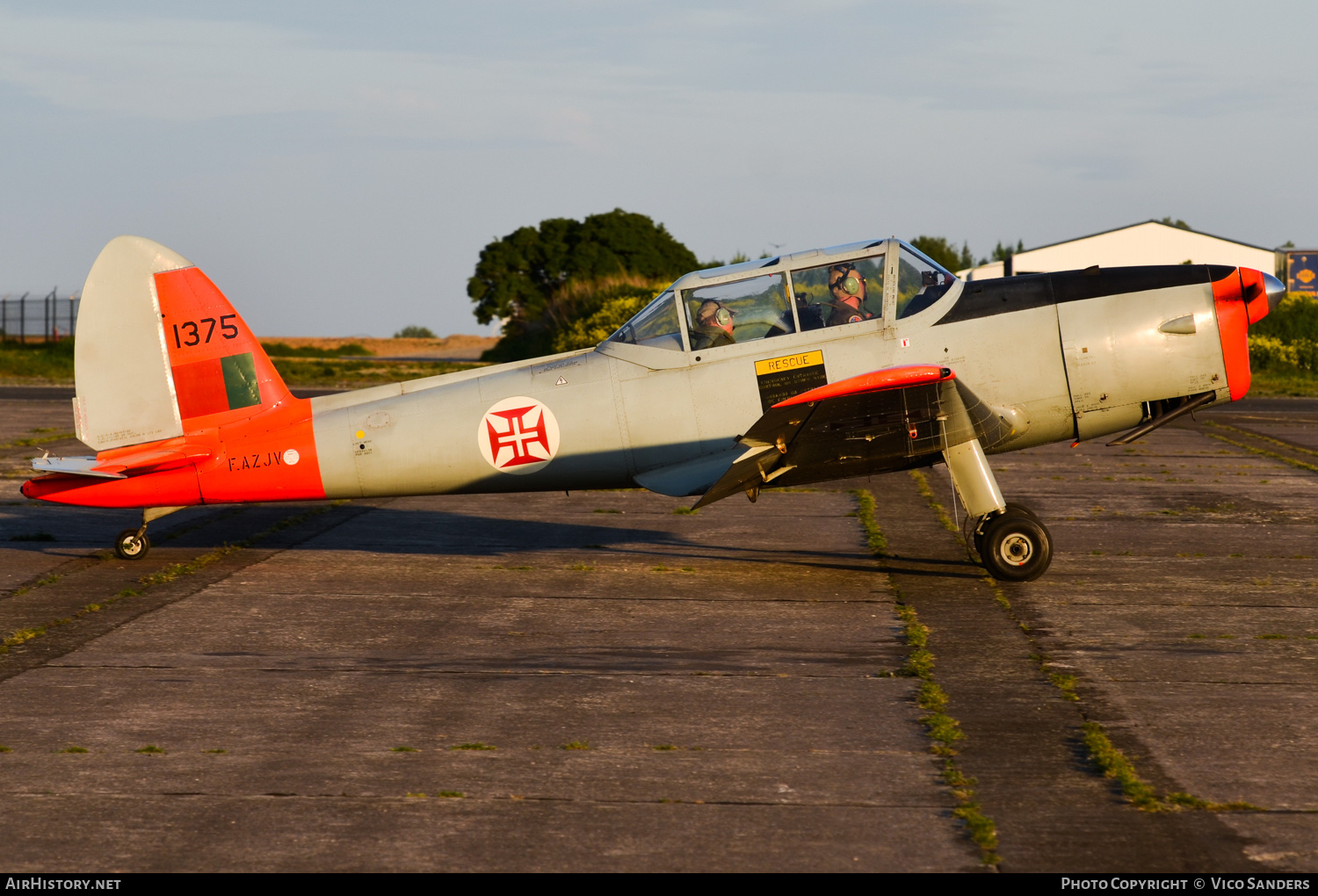 Aircraft Photo of F-AZJV | De Havilland Canada DHC-1 Chipmunk T20 | Portugal - Air Force | AirHistory.net #726374