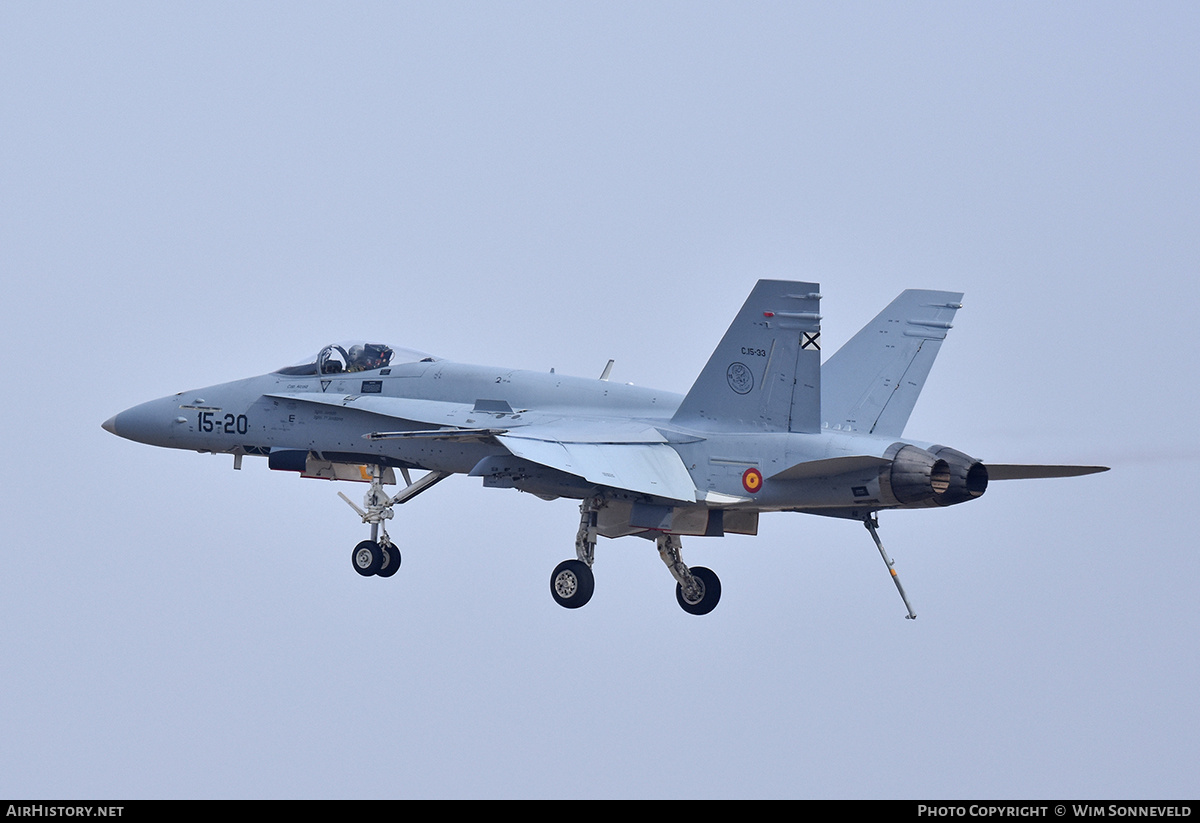 Aircraft Photo of C15-33 | McDonnell Douglas EF-18A Hornet | Spain - Air Force | AirHistory.net #726466
