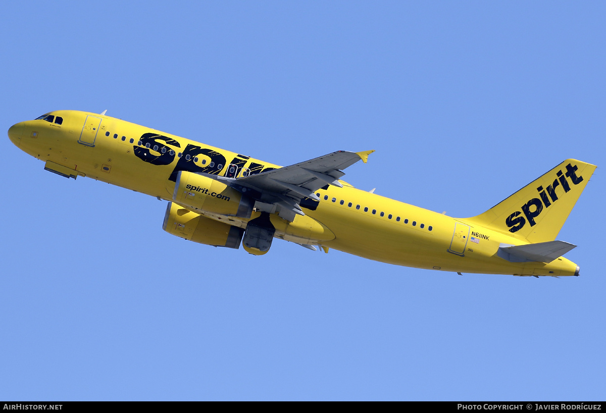Aircraft Photo of N611NK | Airbus A320-232 | Spirit Airlines | AirHistory.net #726525